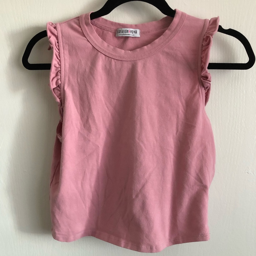 Fashion Nova plum crop top